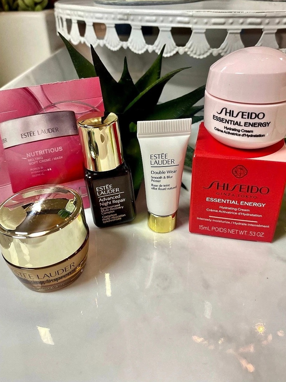 NWT Set of 5 Estée Lauder/Shiseido Skincare Luxury/Travel Sized